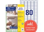 Avery Etichette Universali Zweckform 35,6 X 16,9 Mm Bianco 800 Etichette