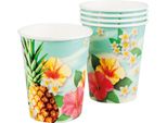 Coppa Hawaii Per Feste A Tema Decorazione Da Tavola 10 Pezzi Colorati 21Cl - Taglia Unica