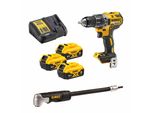 Set Di Trapani Avvitatori A Batteria Dewalt DCD791P3A-QW, Set Di Avvitatori A Batteria Con Batterie E Accessori - 18V 5 Ah