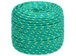 Vidaxl Corda Per Barca Verde 8 Mm 250 M Polipropilene