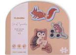 Set Fililbaba Con 7 Puzzle, Nord. Mondo Animale
