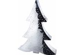 Gilde Dekoobjekt, Tannenbaum, "Silverpine"", Metall, Silberfarben, Ve 1, L. 11 Cm, B. 70 Cm, H. 90 Cm 27574"
