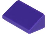 Lego: 50X Mattoncini Pendenza / Pendenza 1X2 30°, Viola Scuro