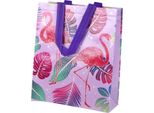 Borsa Regalo Fenicotteri Viola 30,5 Cm X 24,5 Cm X 10 Cm
