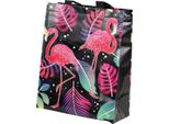 Borsa Regalo Flamingos Nera 30,5 Cm X 24,5 Cm X 10 Cm