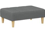Vidaxl Sgabello Grigio Scuro 77X55X31 Cm Tessuto