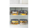 Hermia Concept, 8Liyvrlk1 - 5 - Antracite, Set Di Contenitori (8 Pezzi), Antracite, 100 % Plastica, 21 X 21 X 5 Cm