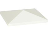 Outsunny Tetto Di Ricambio Per Gazebo 3 X 3 M, Tetto Impermeabile Per Gazebo, Copertura Di Ricambio Per Gazebo Da Giardino, Ricambi In Tessuto Oxford, 370 G/M², Grigio Chiaro