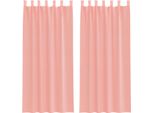 Vidaxl Tende In Voile Con Passanti 2 Pz. Rosa 140X245 Cm