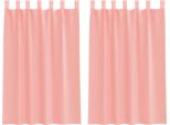 Vidaxl Tende In Voile Con Passanti 2 Pz. Rosa 140X175 Cm
