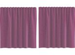 Vidaxl Tende In Voile Con Passanti 2 Pz. Viola 140X140 Cm