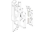 Maniglia Per Porta 970 Din Sinistra Anodizzata Argento Lm 23 Mm Asta Tonda 10 Mm Fuhr