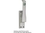 Maniglia Per Porta 970 Din Destra Anodizzata Argento Lm 23 Mm Asta Tonda 10 Mm Fuhr