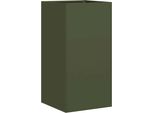 Vidaxl Fioriera Verde Oliva 40X40X80 Cm Acciaio Laminato A Freddo