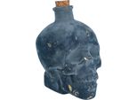 Scheletro Teschio Bottiglia Halloween Bar Decorazione Party Accessorio Notte Decoro Mistico Vaso Design Gotico Teschio Stile Sfondo Scuro Mood Spettrale, Colore: Grigio