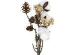 Rami Decorativi Natalizi Artificiali Con Pigne, Fiori Di Cotone E Bacche, 29 Cm, Set Da 3, Realistici Per Decorazioni Dell'avvento, 3 Pezzi