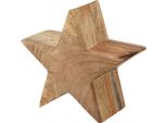 Decorazione In Legno Stella In Legno Di Mango Natura Decorazione Da Tavolo Ø20Cm Decorazione Natalizia Soggiorno