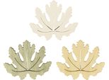 Decorazione Da Tavolo Autunno Foglie D'acero Legno Spargere 72 Pezzi