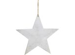 Decorazione Natalizia Stella Di Legno Appesa 30Cm Set Di 3 Decorazione Albero Rustico