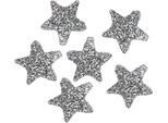 Stella Glitter 1,5 Cm Decorazione Argento Sprinkle Decorazione Natale Artigianato 144Pz
