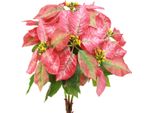 Stella Di Natale Rosso Rosa Fiore Artificiale 53Cm Decorazione Invernale