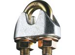 Morsetto Per Fune Metallica Di Sicurezza Din 1142-EN 13411-5 Filetto M8 Dimensione Nominale 10,0 Mm Zincato.