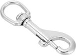 Gancio In Acciaio Inox 316, Chiusura A Occhiello Girevole, Chiusura A Scatto Per Cinture, Borse, Immersioni (92 Mm)