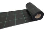 Telo Pacciamante Nero 20 M² 25M X 0,8M Tessuto Non Tessuto 100G/M² Anti Erbacce Permeabile All’Acqua Stabilizzato Uv Per Giardino