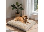 Wisfor Letto Ortopedico Per Cani Divano Per Cani Divano Per Cani Cuscino Per Cani Grande Posto Letto, Impermeabile Lavabile Rivestimento Rimovibile 2XL: 120X90X12 Cm, Beige