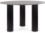 Tavolo Bamira 120 X 120 X 76 Cm Mdf Gres Porcellanato Nero