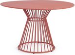 Tavolo Austin 120 X 120 X 75 Cm Acciaio Terracotta