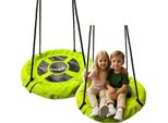 Altalena Da Giardino A Nido Di Cicogna Per Bambini Verde 60Cm