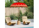 Vidaxl Ombrellone Balinese Rosso 185 X 185 X 260 Cm