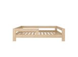 Need Sleep Letto Per Bambini 70X140 Cm In Legno Massello – Letto Montessori Basso Con Sponda Di Sicurezza, Naturale