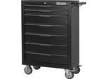 Armadio Porta Attrezzi, Carrello Porta Attrezzi, Con 7 Cassetti E Ruote, Cassetta Porta Attrezzi In Metallo Con Rotelle, Nero