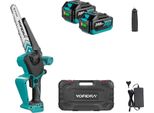 Motosega Elettrica, Motore Brushless, Display Digitale, 2 Batterie