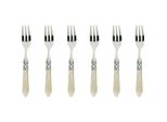 Forchetta Da Dessert Forchetta Da Antipasto Bugatti Set Aladdin Ivory Forchette Da Torta 6 Pz.Homla