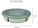 Mepal 106219032500 Mepal Lunchbox Cirqula Nordic White 1,0 L, 1 St.