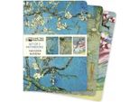 Vincent Van Gogh: Set Di 3 Quaderni Standard Con Fiori