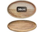 Vassoio Decorativo Marrakech Boho Vassoio Da Portata Ovale In Legno 38 X 25 Cm | Piatto Da Portata Cagdas Come Decorazione Da Tavola Per Cucina E Soggiorno | Vassoio Da Colazione Vintage Naturalmente Per Camera Da Letto