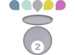 Set Di 2 Vassoi Marrakesh Vassoio Da Portata Rotondo 25 Cm Grande Grigio | Piatto Da Portata Come Decorazione Da Tavola Per La Cucina E La Camera Da Letto | Piatto Per Candele Come Decorazione Natalizia Per Il Soggiorno O Per La Stanza