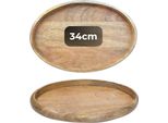 Vassoio Decorativo Marrakech Boho Vassoio Da Portata Ovale In Legno 34 X 21 Cm | Piatto Da Portata Cagdas Come Decorazione Da Tavola Per Cucina E Soggiorno | Vassoio Da Colazione Vintage Naturalmente Per Camera Da Letto