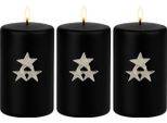 Marrakesh Set Di 3 Spille Per Candele Argento 6X6Cm | Spina Per Candele Per Corona D'avvento, Candele A Colonna E Portacandele Come Motivo Di Decorazione A Stella -G- | Decorazione Natalizia Spilla Per Candele Per La Decorazione Dell'avvento Da Collegare