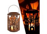 Portacandele Decorativo Marrakesh Lichttal Ruggine 27X18 Cm | Lanterna In Metallo Con Motivo Della Città | Portacandele Vintage Per Il Soggiorno E Il Balcone | Decorazione Natalizia D'atmosfera & Lanterna Da Giardino Fatta A Mano