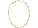 Collier Firetti "Schmuck Geschenk Halsschmuck Halskette Kette Achterkette", Gold (Gelbgoldfarben), Halsketten, Damen, Messing, L: 50 B: 6Mm, Collier, B:6Mm