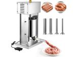 Vevor Insaccatrice Elettrica 10 Litri Insaccatrice Per Salsicce Insaccatrice Per Carne Con Regolazione Continua Della Velocità E Pedale, Insaccatrice In Acciaio Inox Ad Alte Prestazioni Con 4 Tubi Di Riempimento Per Salsicce, Insaccatrice Per Carne