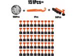 151Pcs Kit Di Livellamento Del Sistema Di Piastrelle Distanziatori Di Livello Pavimentazione Parete Livellatore Locatore Posizionamento Strumento Set