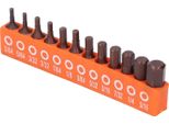 12Pcs Hex Bit Set Imperial 1/4 Shank For Drill Electric Screwdriver S2 Alloy Steel 25Mm Con Supporto Di Stoccaggio