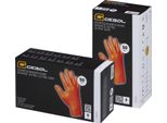 Gebol Guanti Monouso In Nitrile Arancione Ultra Grip Taglia Xxl - 50 Pezzi