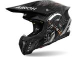 Casco Motocross Airoh Twist 3 Arcade, Nero/Grigio/Decor, Xl (61/62)